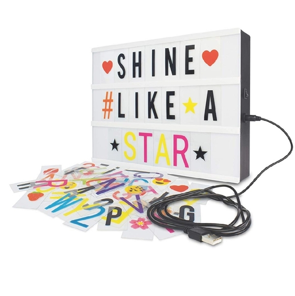 Light Box Multi Colored Home Decor Letters Emojis - Picture 2 of 7